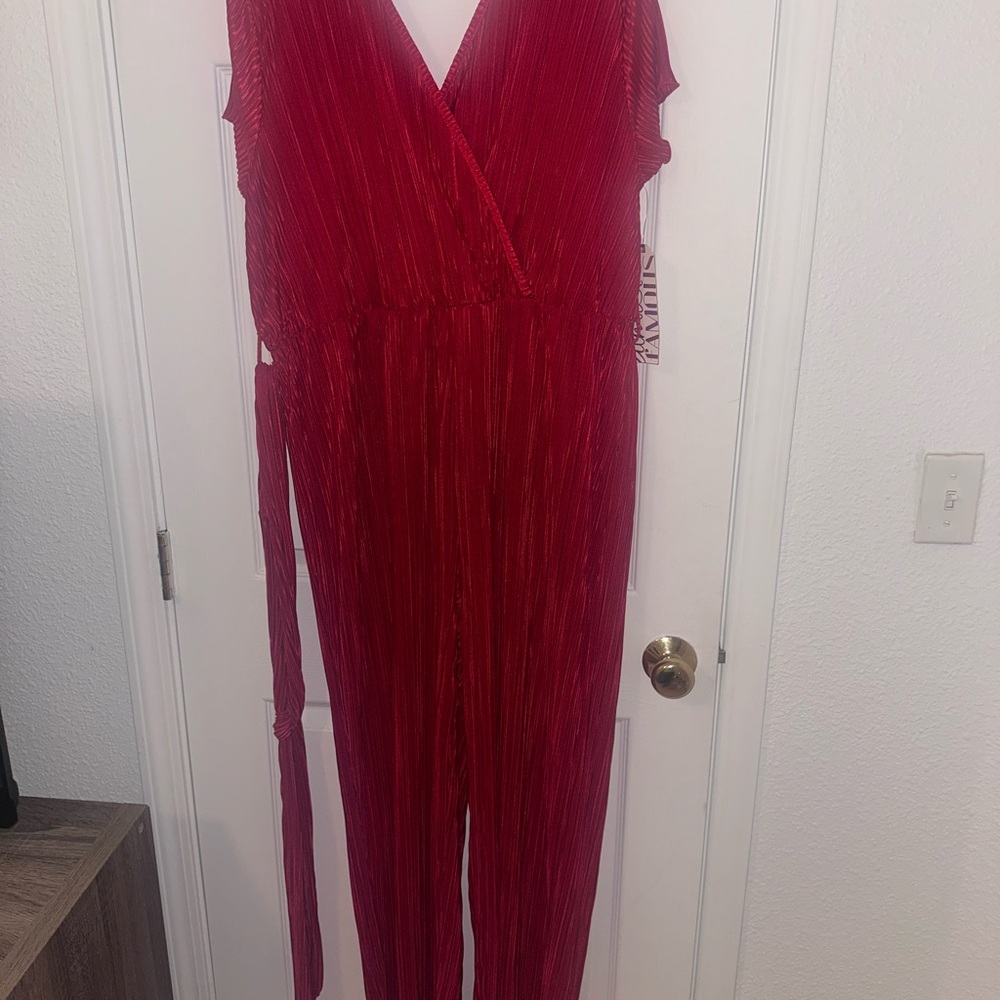 Elegant Red Jumpsuit